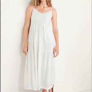 Old Navy White Cami Maxi Dress